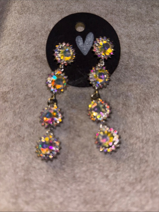 umbranded Jewelry - Iridescent Multi-Color Dangle Drop Earrings
